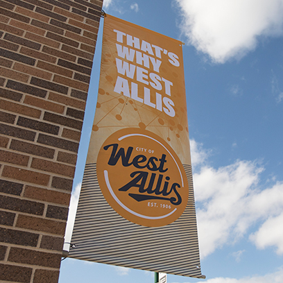 A thats why west allis building sign.