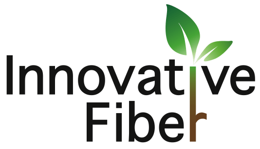 The text innovative fiber.